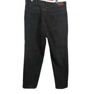 Vintage L.L. Bean Black Denim Jeans Mens 34x30 Classic Fit Straight Leg USA Outd